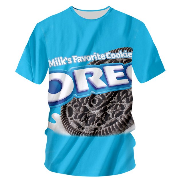 3D Snacks Cookies T Shirt