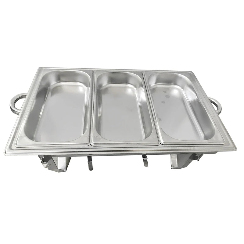 3L Stainless Steel Silver Catering Warmer Set For Buffet Catering