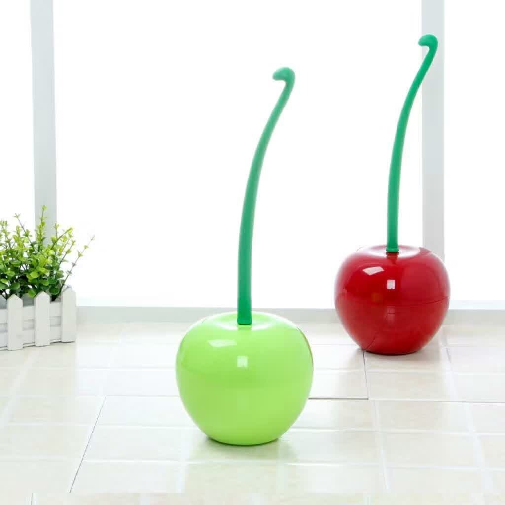 Cherry Green Apple toilet brush toilet brush set plastic brush cleaning brush