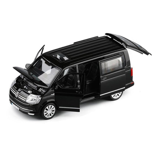 1:32 Zinc Alloy Bus Volkswagen Multivan T6 Van Alloy Car Diecast MPV Model Sound Lights