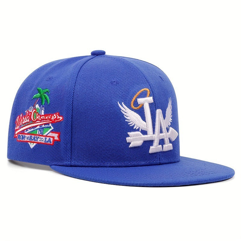 Flat top LA to the Bay Snapback baseball flat edge hat