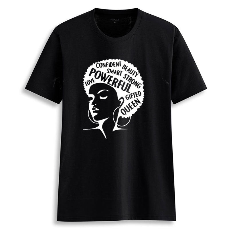 Afro Lady Feminist Tee Girl Power