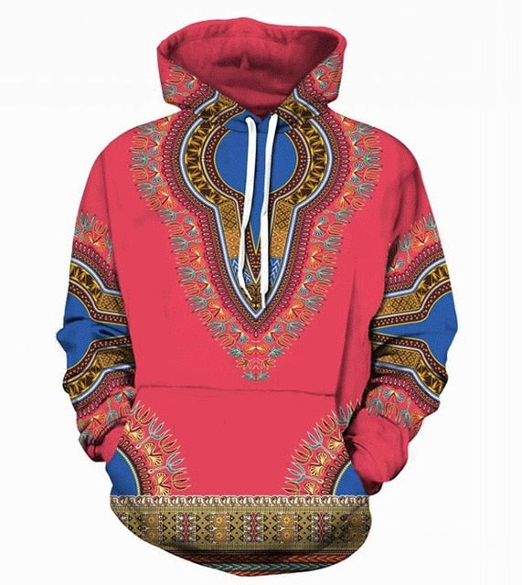 3D Traditional Print Hoodies Men Women  Fashion African Dashiki Hoodie