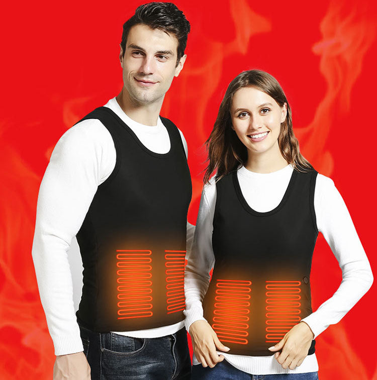 Heating vest, cross border vest, five zone heating vest, unisex electric heating vest