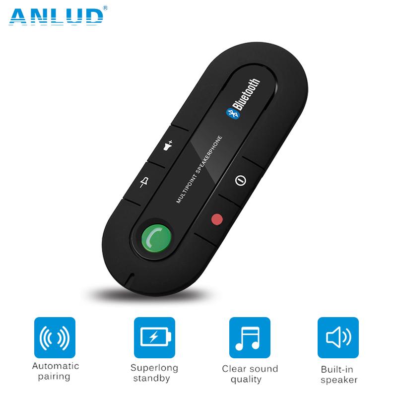 Wireless Bluetooth Handsfree Car Kit Speakerphone MP3 Music Player Sun Visor Connect