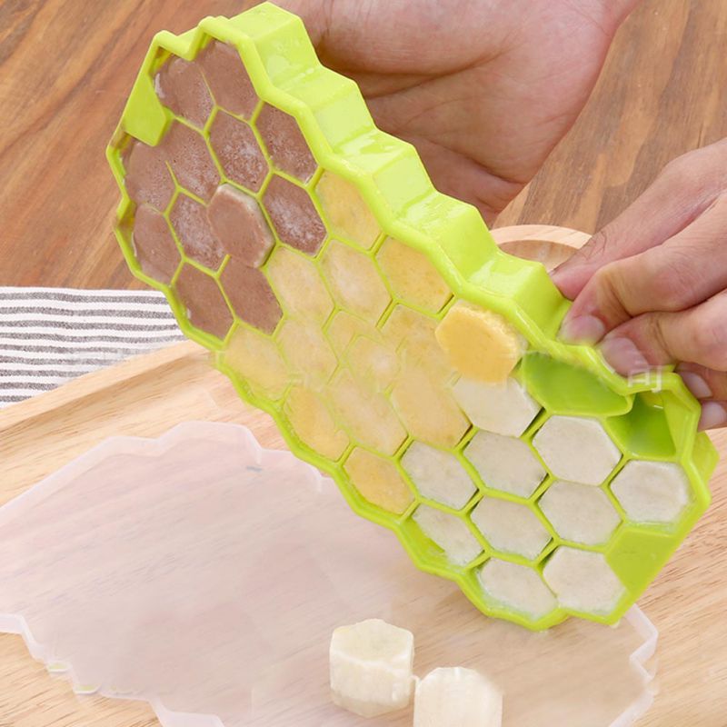 Honeycomb Ice Cube Ice Cream Shape Maker Form Popsicle Molds Yogurt Ice Box Fridge Treats Freezer Ice Cream Tools