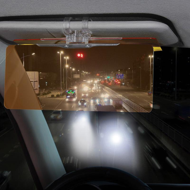 1Pcs Car Sun Visor HD Anti Sunlight Dazzling Goggle Day Night Vision Driving Mirror UV Fold Flip Down Clear View