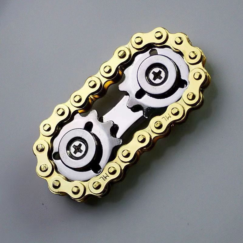 Gear car chain fidgets spinner gyro chain decompression gyro metal fingertips gyro