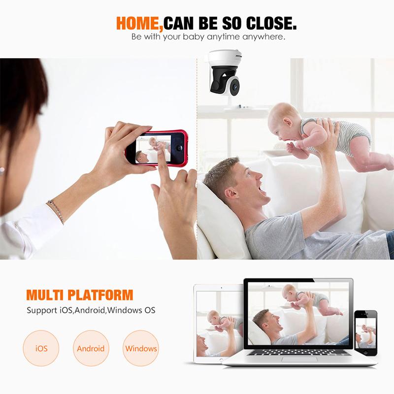 HD Indoor Wireless 720P Security IP Camera Surveillance WiFi CCTV Camera rotate