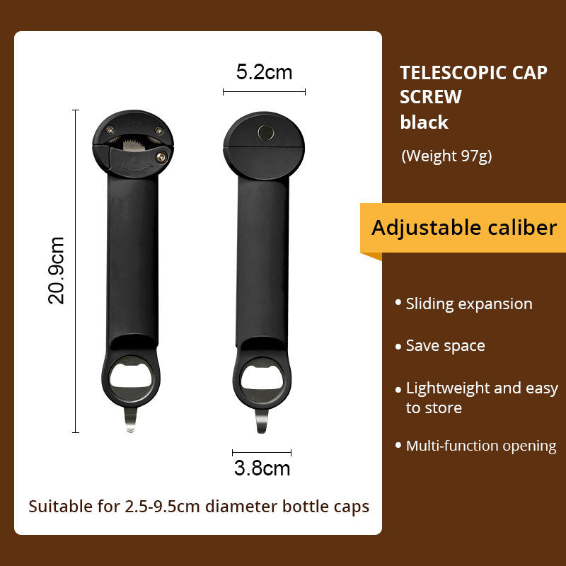Stainless Steel Screw Cap Bottle Opener Glass Can Opener