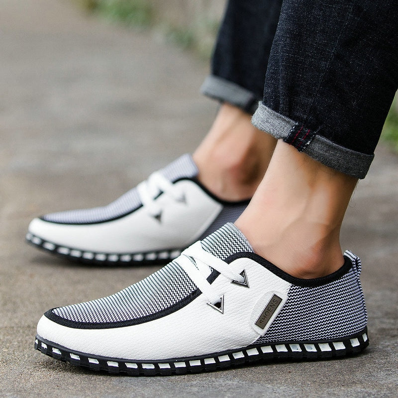 Men Flats Boat Shoes High Quality Casual Shoes Slip On Loafers Casual shoes Big Size MM 58