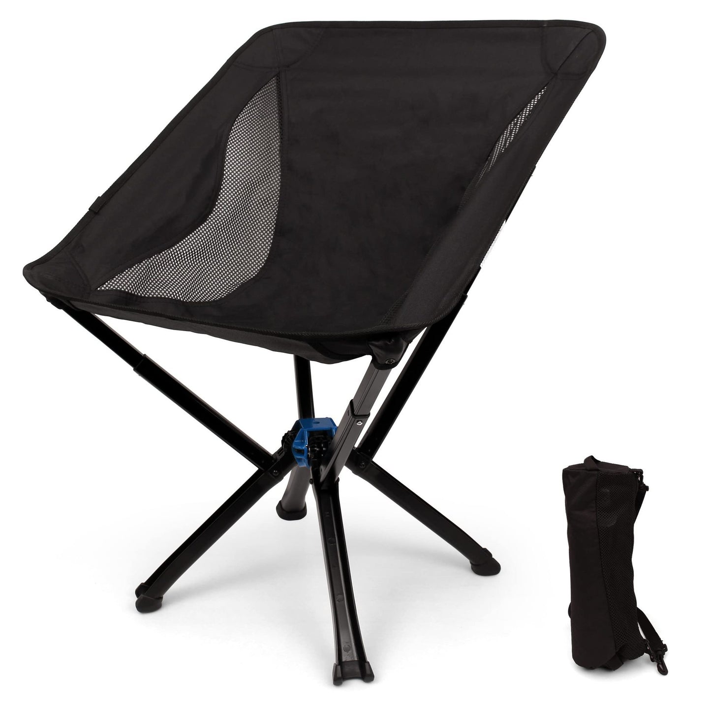 Outdoor Camping Picnic Folding Chair Umbrella Chair Aluminum Lightweight Portable Backrest Moon Chair