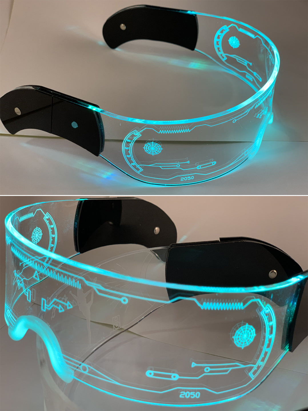 LED Colorful Light-Emitting Acrylic Glasses