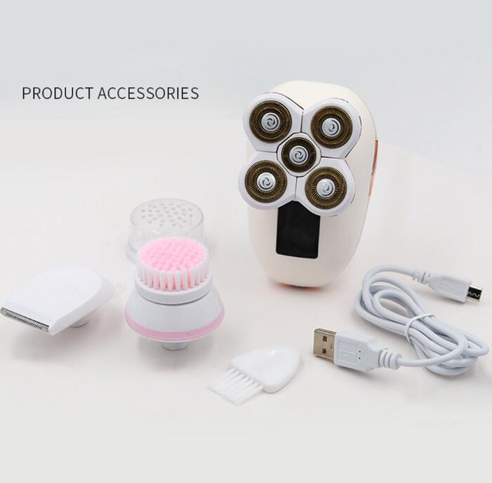 5 in 1 Ladies Shaver Electric Shaver Five Head Floating Hair Removal Apparatus