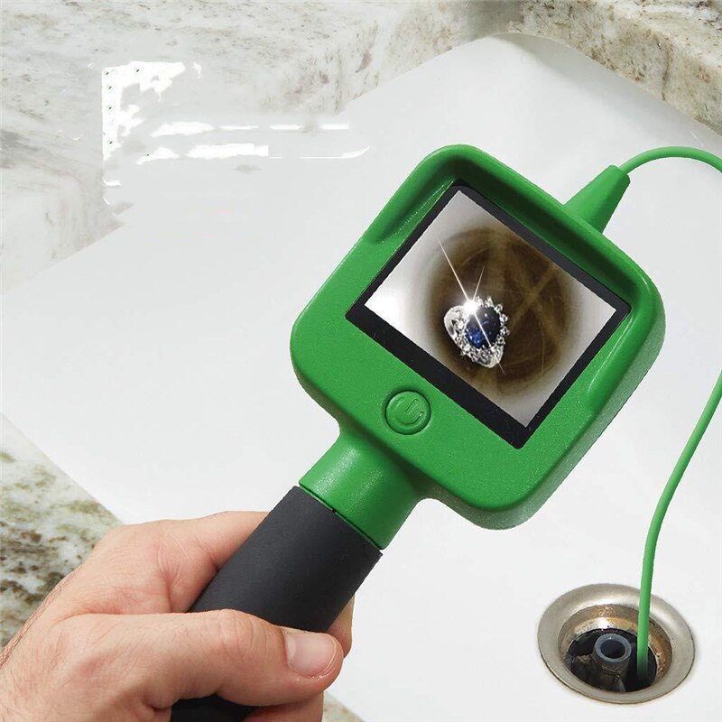 Endoscope Camera with 2.4 Inch Color Liquid LCD Screen 1.2m Gooseneck Cable Handheld Monitor Tube Inspection Borescope Camera