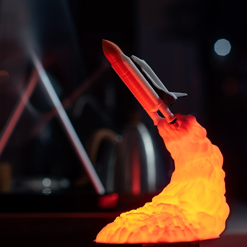 3D Space Shuttle Lamp NIght Light Rocket Lamp