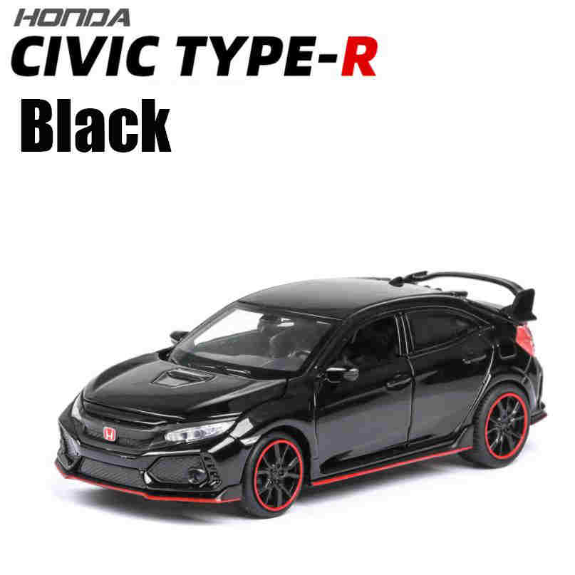 1:32 HONDA CIVIC TYPE-R Diecast Metal Car Model Sound Lights