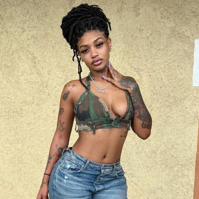 Lace up Camo Wrapped Chest Top