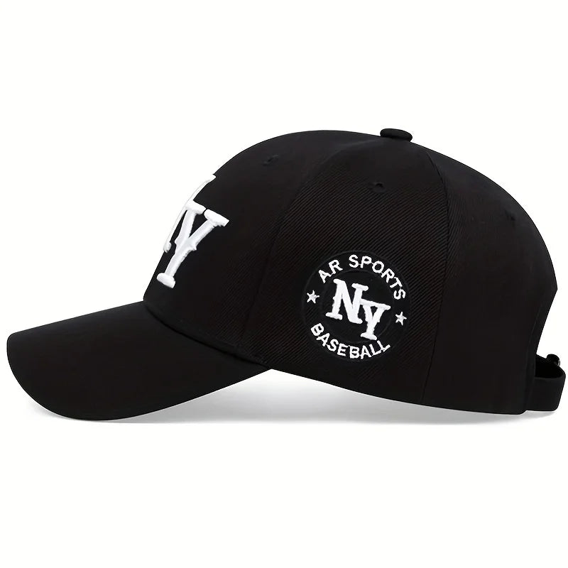 N.Y. Letter Embroidery Baseball Snapback Cap