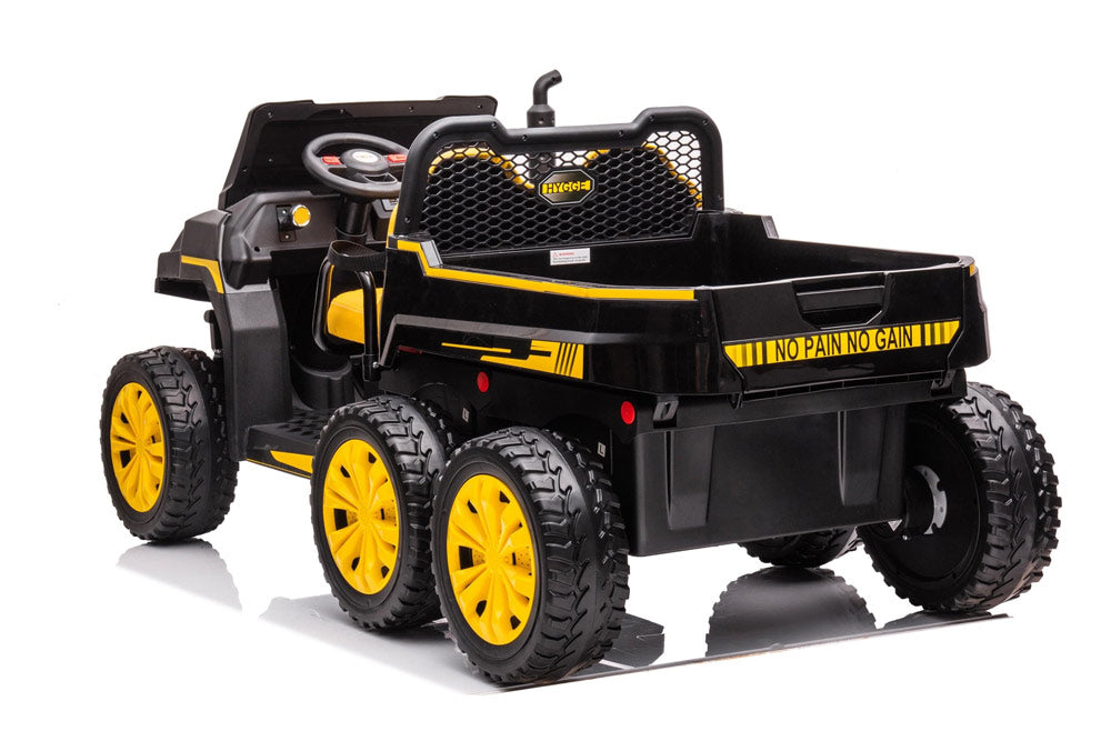 Freddo 24v 6 Wheeler Tractor Trailer Electric Go Kart w/ Dump Cart