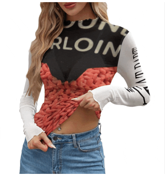NEW!!! "THAT PART" branded (left sleeve & GROUND SIRLION front / Macaroni & Cheese rear) Women's Mesh T-shirt