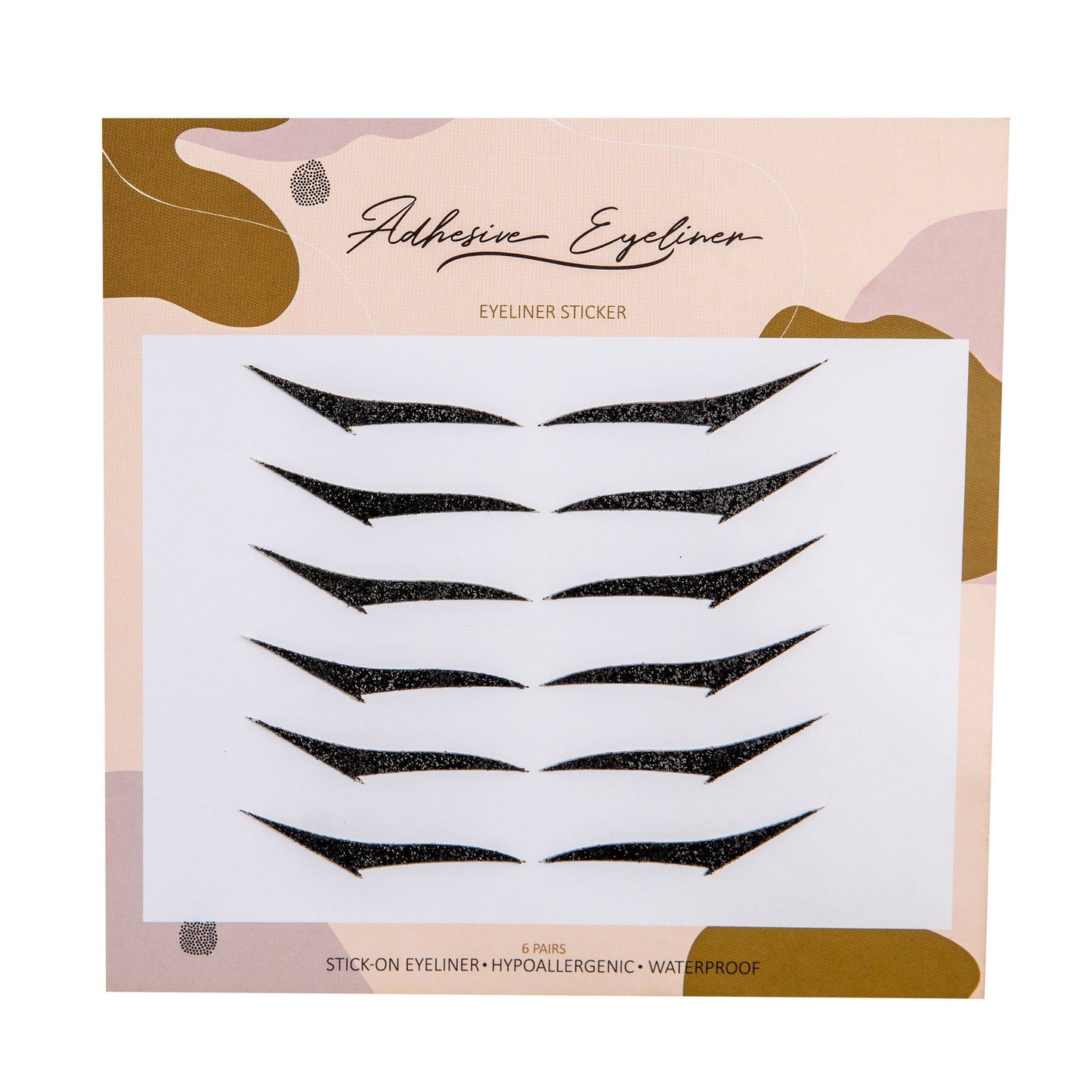 Eyeliner Sticker Kitten Black 6 Pairs