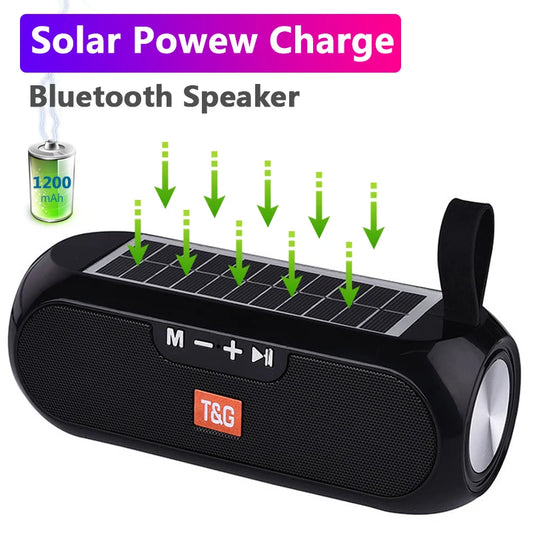 Solar Powered Charging Bluetooth Speaker