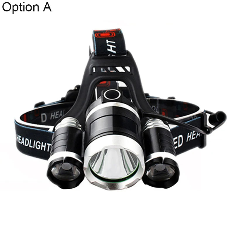 Headlamp 90 degree high Led lighting Head Lamp 4 mode XML T6/R5 LED Camping Fishing headlight Torch Lanterna