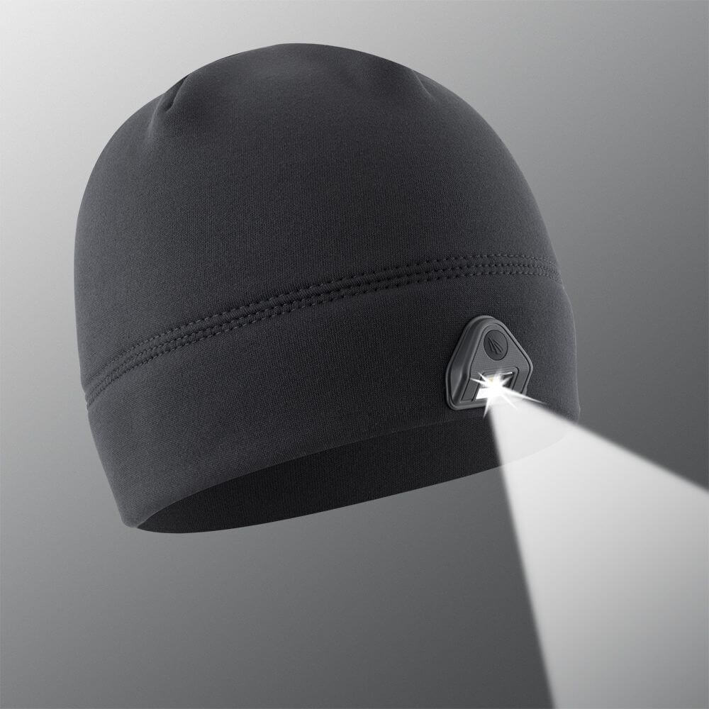 POWERCAP 2.0 Fleece LED Lighted Headlamp Skully Hat