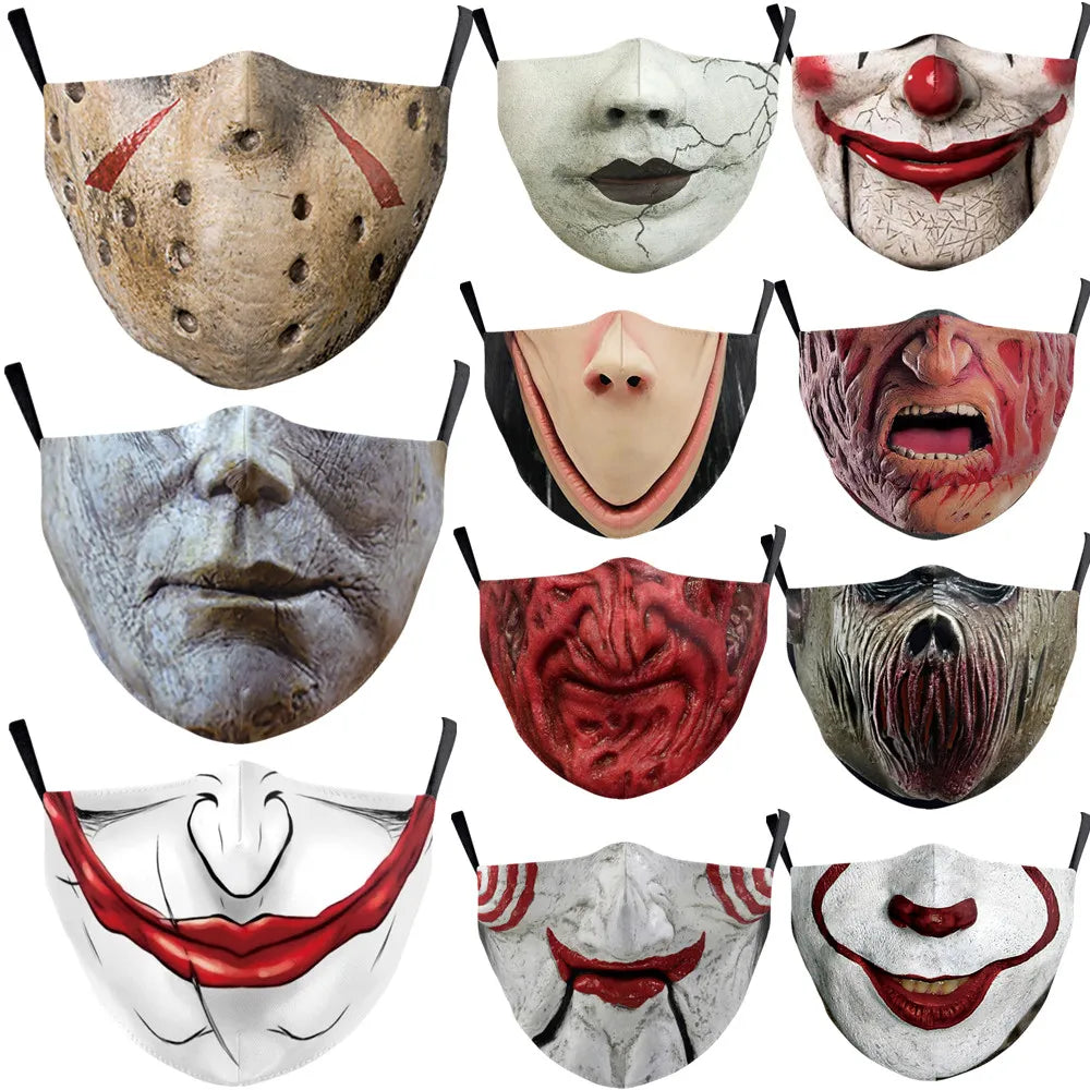 Classic Horror Movie partial Face Masks