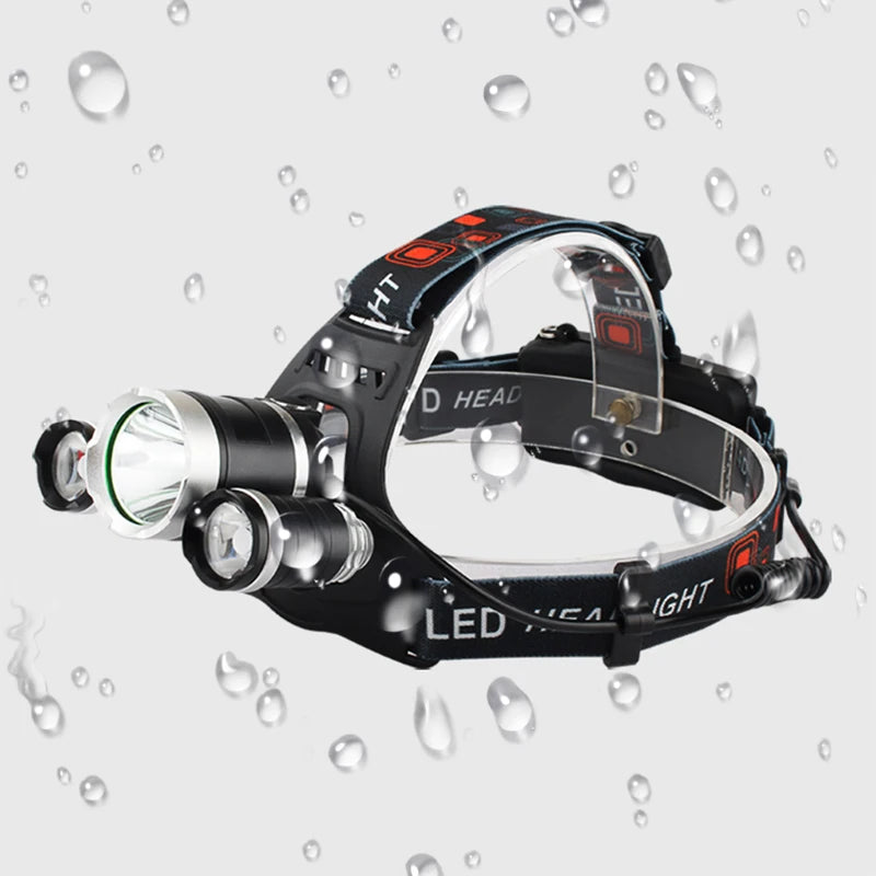 Headlamp 90 degree high Led lighting Head Lamp 4 mode XML T6/R5 LED Camping Fishing headlight Torch Lanterna