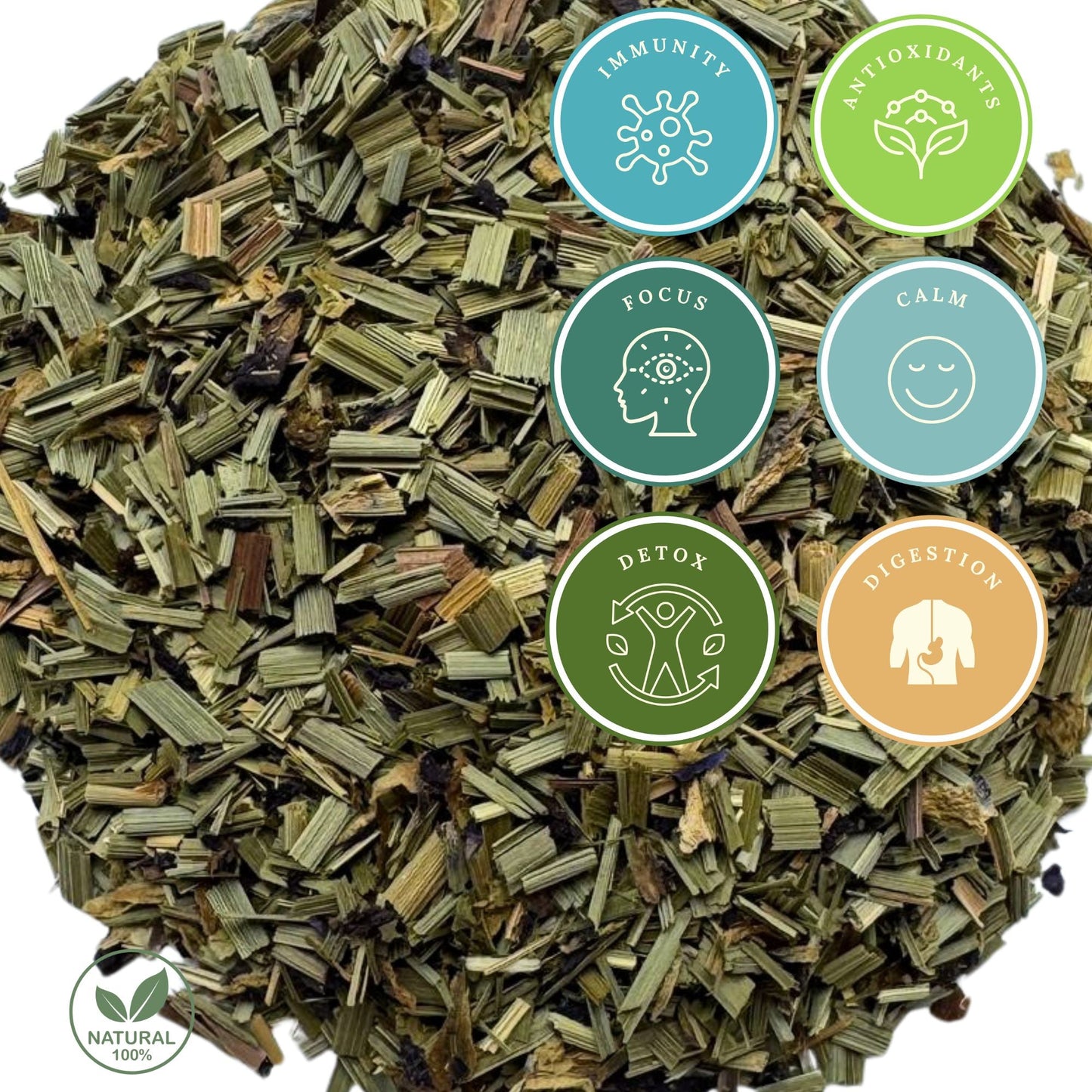 Blue Bloom Calm - Lemongrass, Blue Butterfly Pea Tea