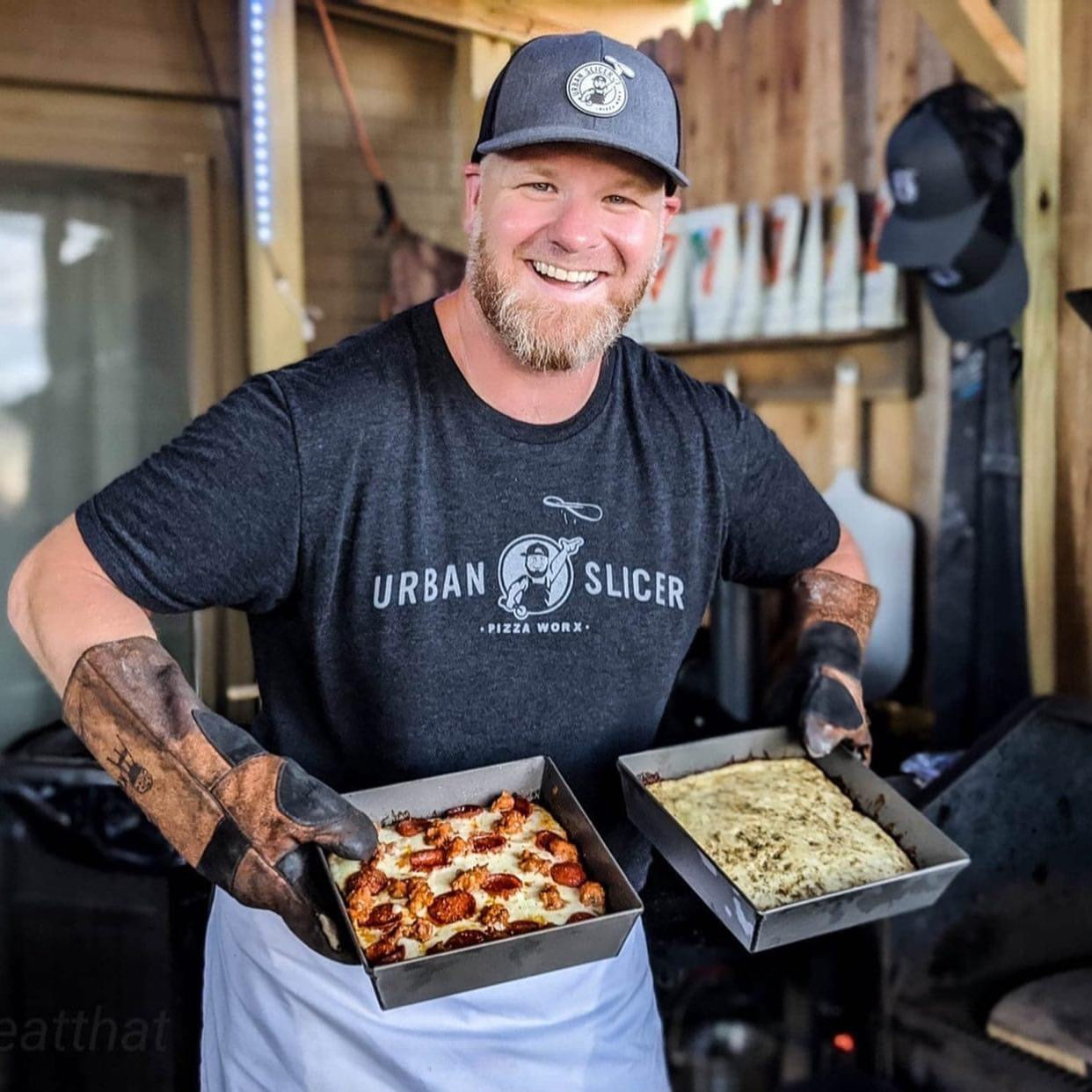Urban Slicer crust mix, plus 3 cans of Pizza Sauce