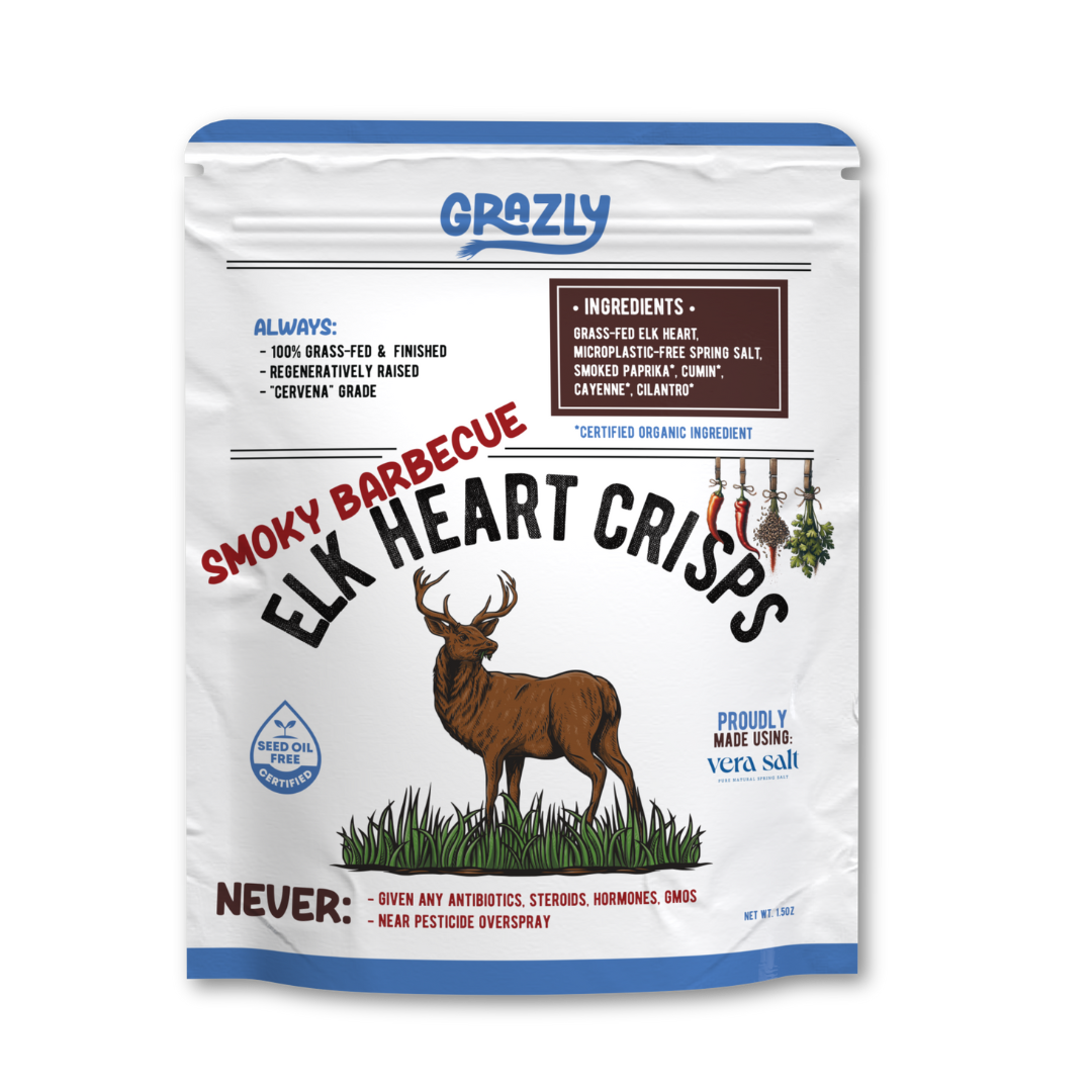 Elk Heart Crisps - 100% Grass-Fed/Finished