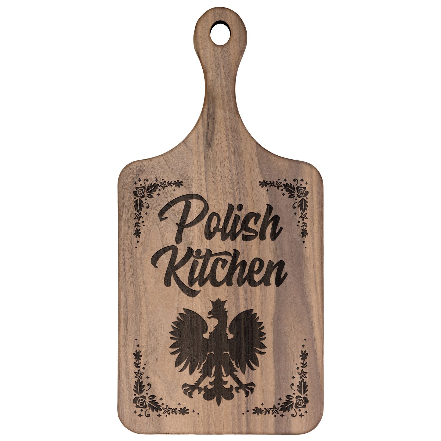 Polish Kitchen Hardwood Paddle Cutting Board