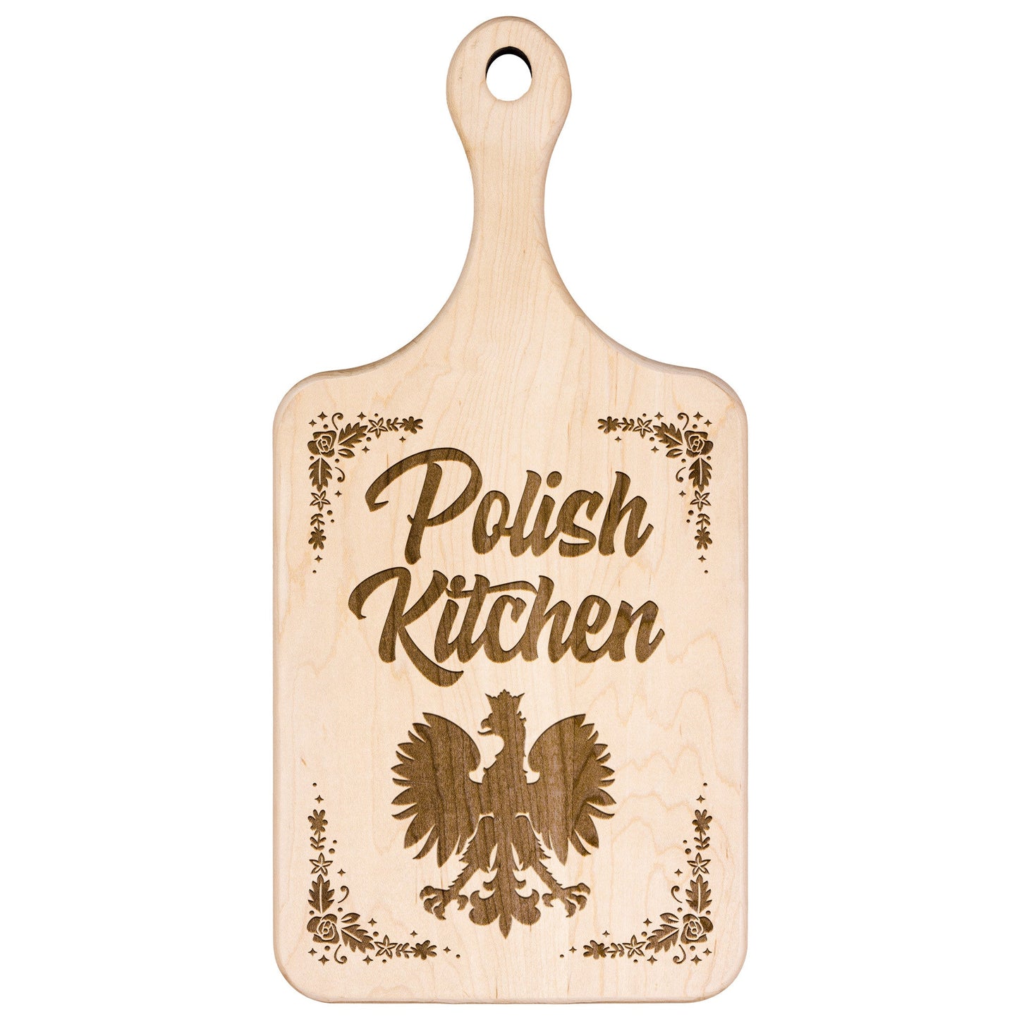 Polish Kitchen Hardwood Paddle Cutting Board