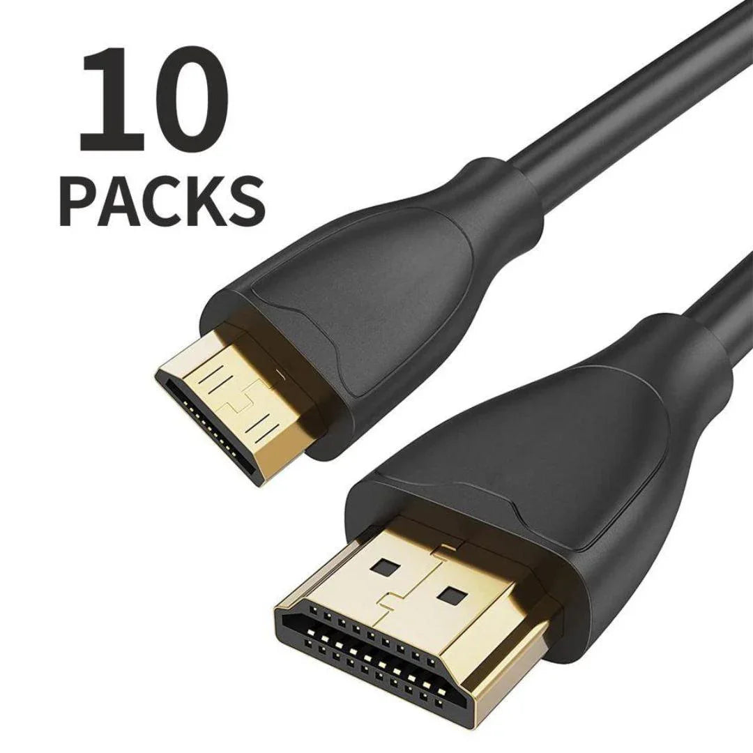 High-Speed Mini HDMI to HDMI Cable 10 Packs