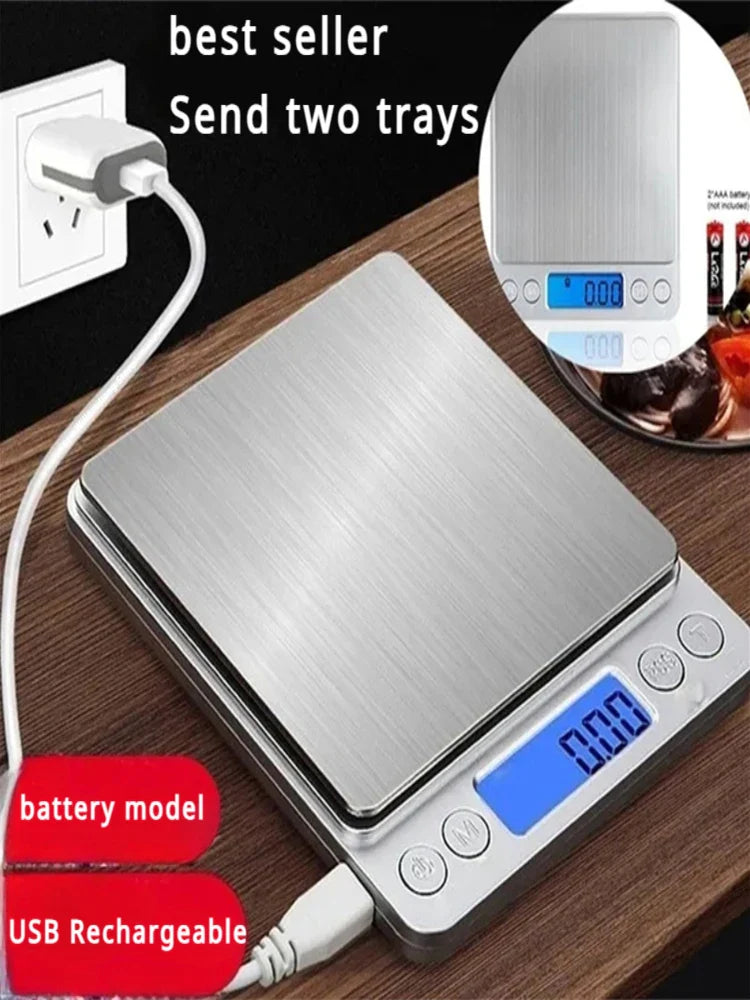 Digital Kitchen Scale Mini Pocket Stainless Steel Precision