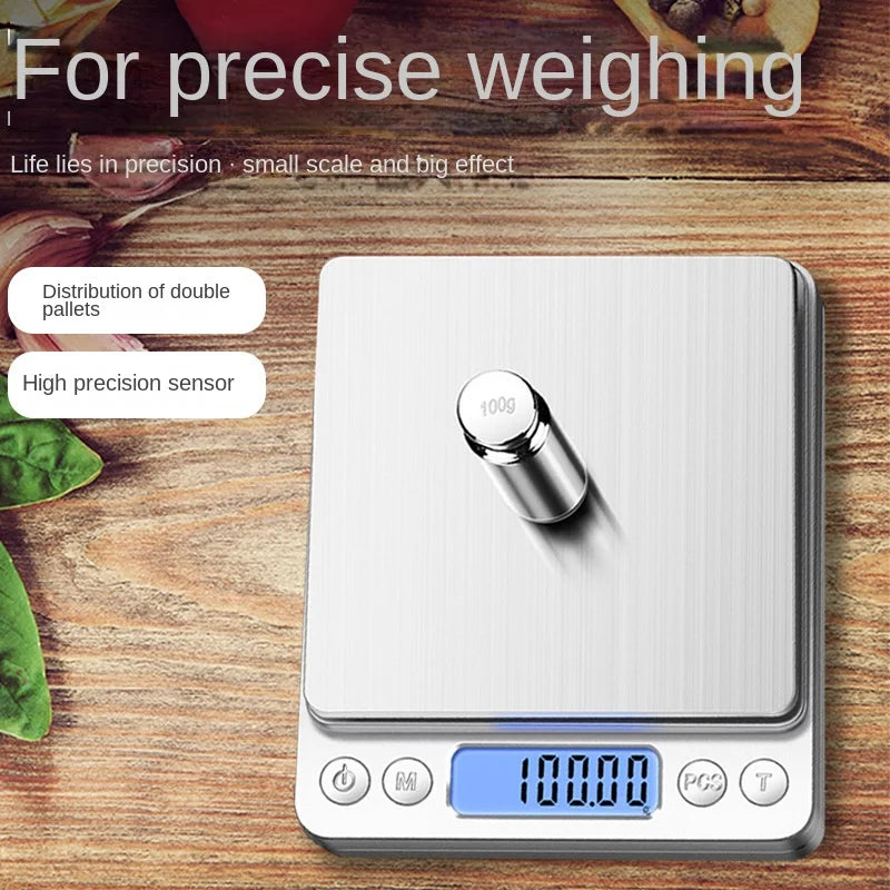 Digital Kitchen Scale Mini Pocket Stainless Steel Precision