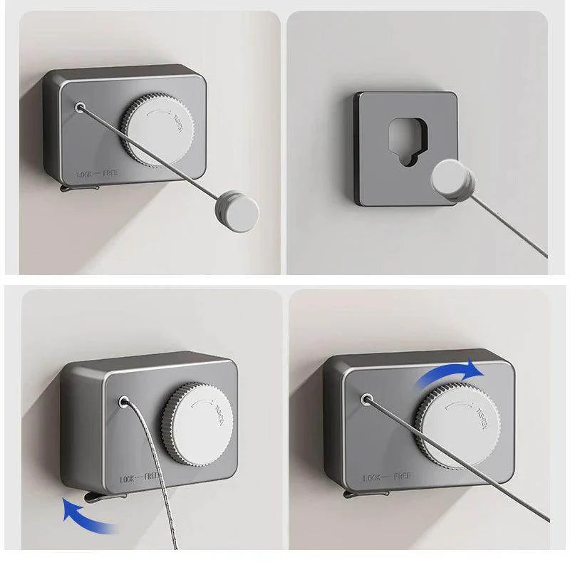 Invisible Retractable Clothesline