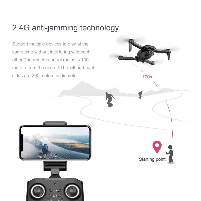 New XT6 Mini Drone 4K 1080P HD Camera WiFi
