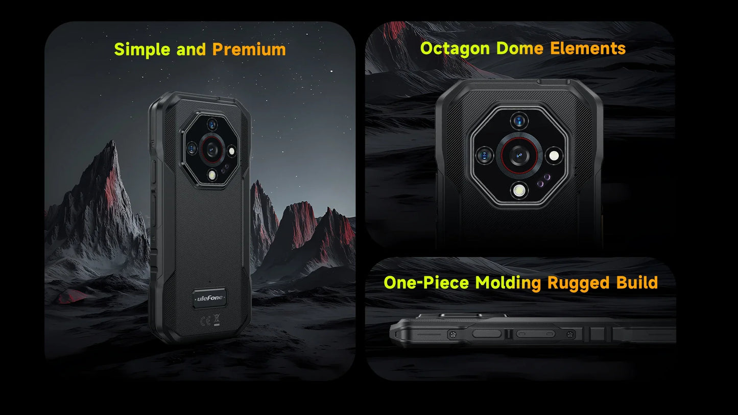 Ulefone Armor X32 4G Rugged Phone Android 14 Waterproof Smartphone 12GB RAM, 128GB ROM NFC Night Mobile Phone Global Version
