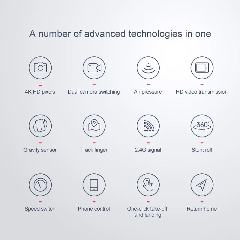 New XT6 Mini Drone 4K 1080P HD Camera WiFi