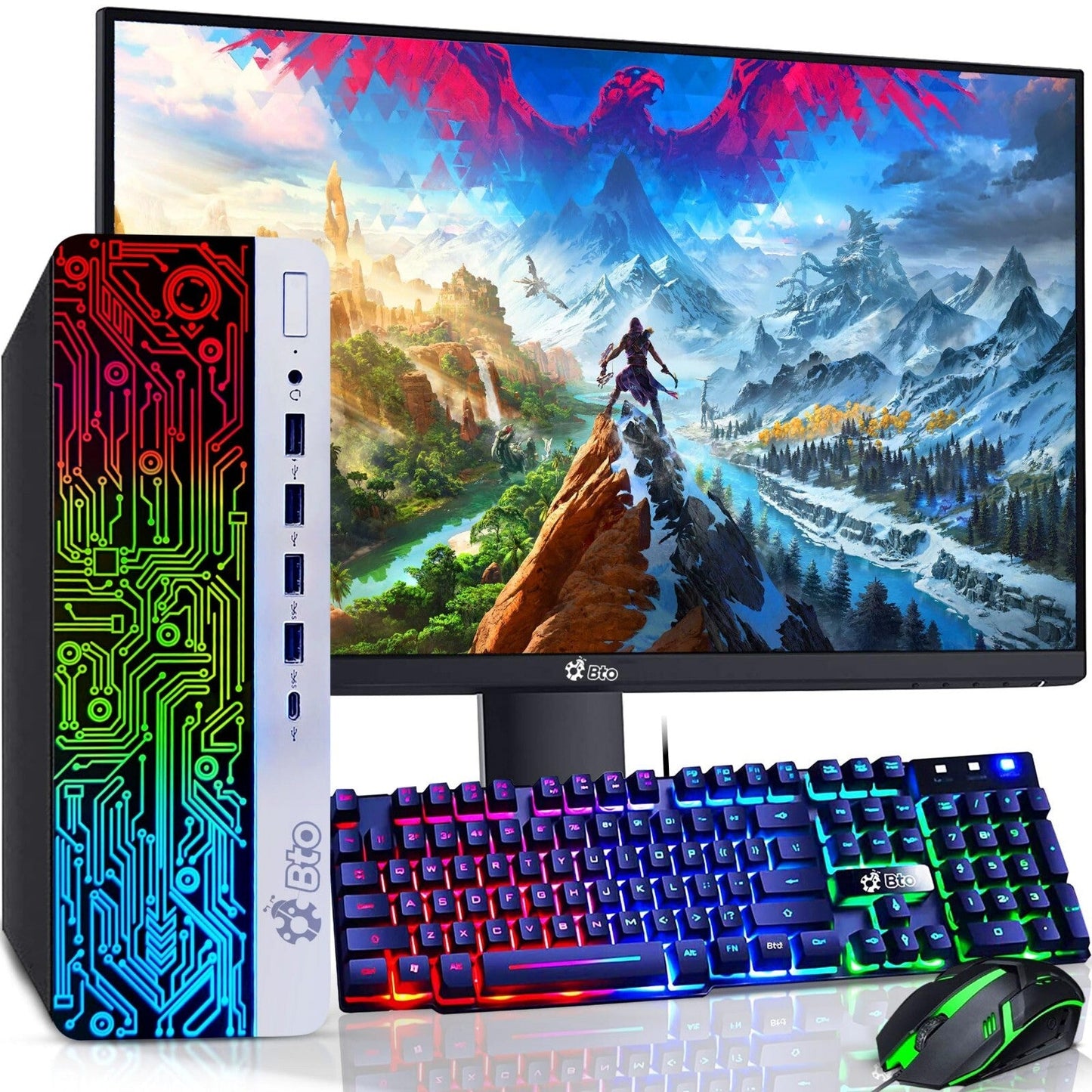 HP ProDesk 600 G3 Business Desktop Intel 3.60GHz with 19 Inch RGB LED and Mouse Keyboard