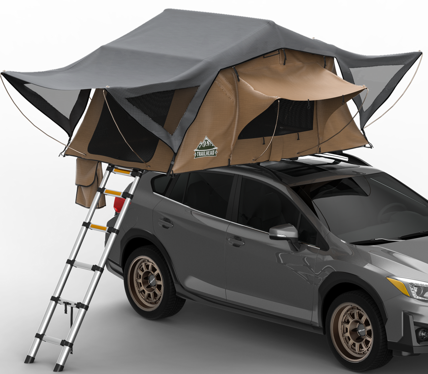 Trailhead Softshell Rooftop Tent – 2 Person – Tan – Lightweight Camping Setup