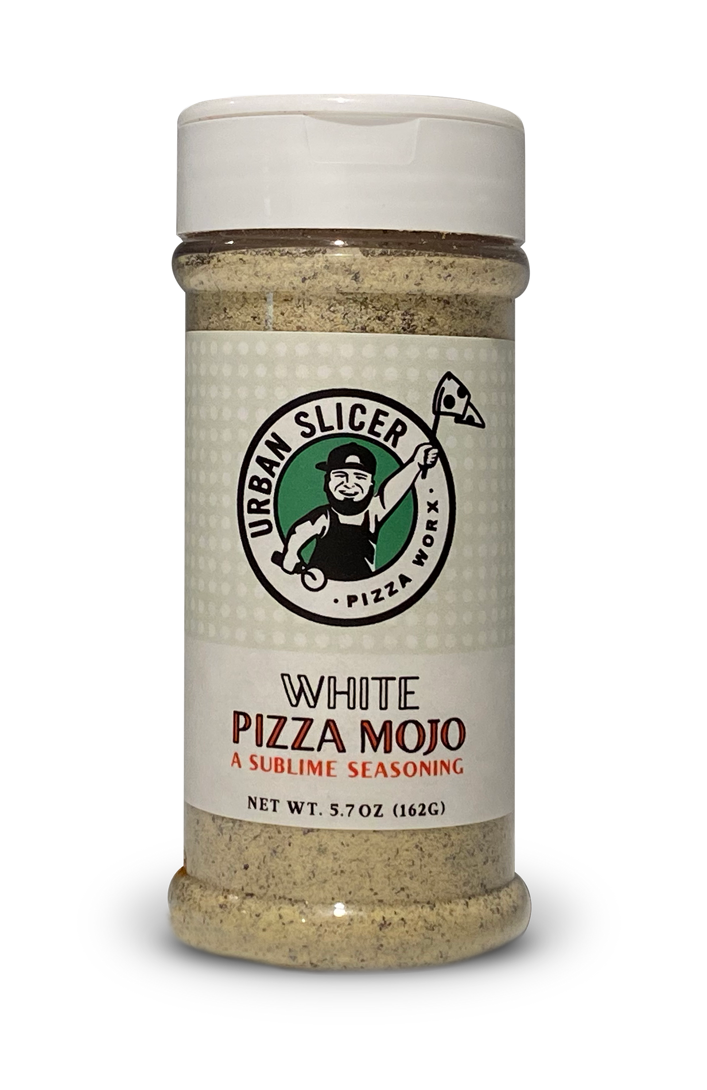White Pizza Mojo garlic, buttery cheese flavor