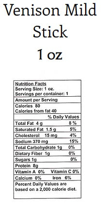 Venison Beef Jerky (Mild)