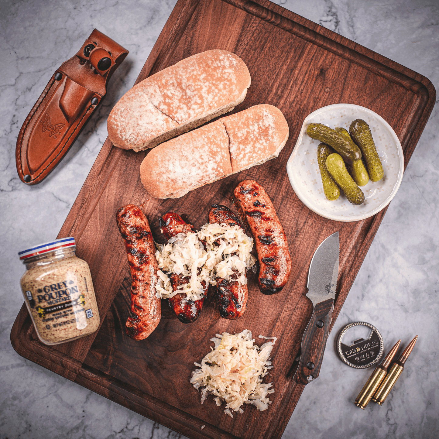 Wagyu Bacon Cheeseburger Bratwurst