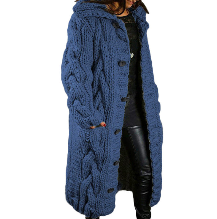 Multi-Color Cardigan, Large Size Sweater Jacket