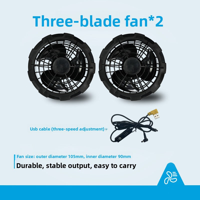 Fan-powered cooling vest
